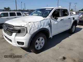 2024 Ford Ranger XL with VIN 1FTER4PH4RLE25246, listed as a Copart auction lot 57829235 with 328 mi miles and Salvage title. Bid and sale history available at DreamBid. Image 1.