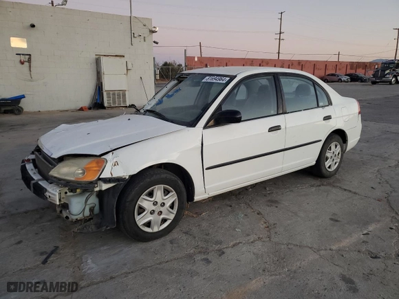 2003 Honda Civic DX with VIN 2HGES16153H514224, listed as a Copart auction lot 81694964 with 183,616 mi miles and Clean Title. Bid and sale history available at carsss.com. Image 1.