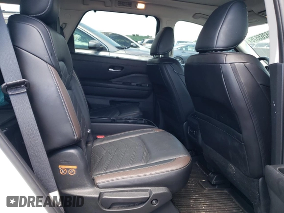 2024 Nissan Pathfinder Platinum with VIN 5N1DR3DK3RC228313, listed as a Copart auction lot 58265575 with 27,387 mi miles and Salvage title. Bid and sale history available at DreamBid. Image 10.