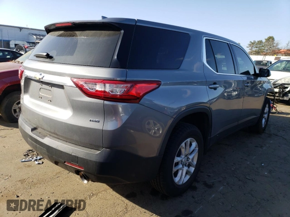 2019 Chevrolet Traverse LS with VIN 1GNEVFKW6KJ181282, listed as a Copart auction lot 39401043 with 75,416 mi miles. Bid and sale history available at carsss.com. Image 3.
