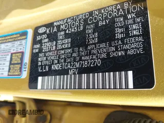 2021 Kia Seltos SX z VIN KNDETCA22M7187270, wystawiony jako IAAI lot #42264879 z przebiegiem 39 656 mil mil oraz . Historia ofert i sprzedaży dostępna na DreamBid. Obrazek 9.