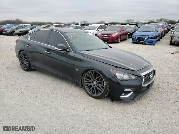 2019 Infiniti Q50 3.0t LUXE with VIN JN1EV7AP3KM512894, listed as a Copart auction lot 84675734 with 82,844 mi miles and Clean Title. Bid and sale history available at carsss.com. Image 11.