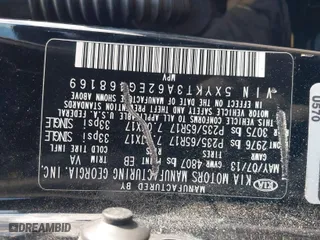 2014 Kia Sorento LX with VIN 5XYKT3A62EG468169, listed as a IAAI auction lot 41504652 with 142,779 mi miles. Bid and sale history available at carsss.com. Image 9.
