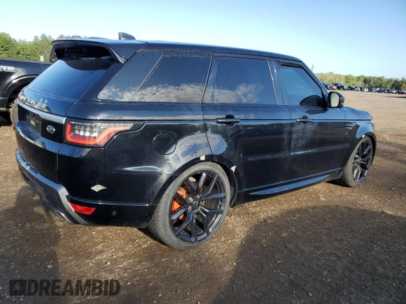 2019 Land Rover Range Rover Sport HSE with VIN SALWR2RK7KA872889, listed as a Copart auction lot 68409134 with 55,404 mi miles and Salvage Title. Bid and sale history available at carsss.com. Image 3.
