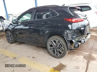2023 Hyundai Kona N Line z VIN KM8K3CA39PU930858, wystawiony jako Copart lot #58717705 z przebiegiem 43 440 mil mil oraz Szkoda całkowita • Salvage title. Historia ofert i sprzedaży dostępna na DreamBid. Obrazek 2.
