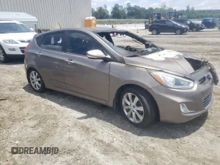 2014 Hyundai Accent SE with VIN KMHCU5AEXEU159810, listed as a Copart auction lot 61634604 with 0 mi miles and Salvage Title. Bid and sale history available at carsss.com. Image 4.