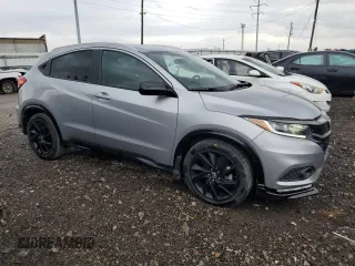 2022 Honda HR-V Sport with VIN 3CZRU6H19NM728720, listed as a Copart auction lot 67907813 with 21,889 mi miles and Salvage Title. Bid and sale history available at carsss.com. Image 4.