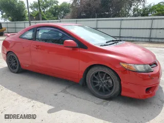 2008 Honda Civic Cpe Si with VIN 2HGFG21568H702912, listed as a Copart auction lot 54369845 with 106,572 mi miles and Clean Title. Bid and sale history available at carsss.com. Image 4.