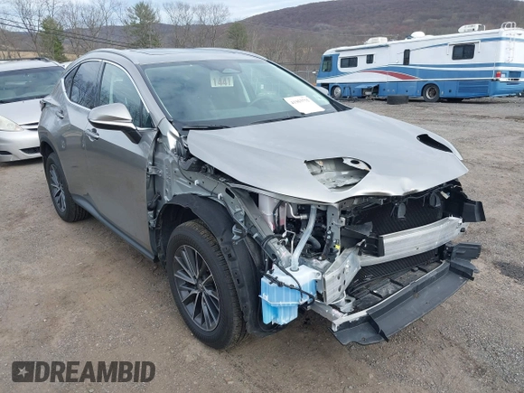 2024 Lexus NX with VIN 2T2GGCEZ7RC059449, listed as a IAAI auction lot 41955775 with 5,691 mi miles. Bid and sale history available at carsss.com. Image 1.
