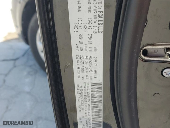 2019 Dodge Journey SE Value Pkg with VIN 3C4PDCAB9KT872610, listed as a Copart auction lot 47427685 with 83,209 mi miles and Salvage Title. Bid and sale history available at carsss.com. Image 15.