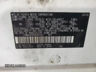 2010 Toyota RAV4 with VIN JTMBK4DV8A5097601, listed as a Copart auction lot 52365435 with 181,242 mi miles and Non Repairable. Bid and sale history available at carsss.com. Image 15.