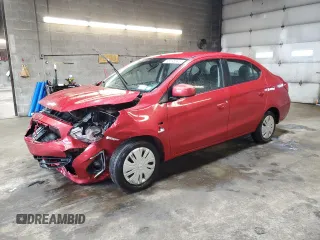 2018 Mitsubishi Mirage ES z VIN ML32F3FJ6JHF03484, wystawiony jako Copart lot #58095945 z przebiegiem 26 267 mil mil oraz Szkoda całkowita • Salvage title. Historia ofert i sprzedaży dostępna na DreamBid. Obrazek 1.