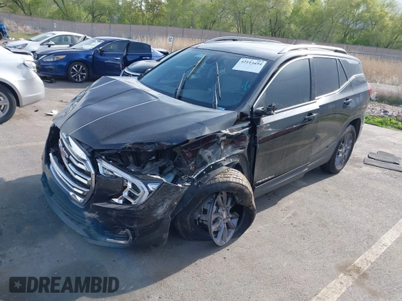 2022 GMC Terrain SLT with VIN 3GKALVEV5NL110604, listed as a IAAI auction lot 42113494 with 34,277 mi miles and . Bid and sale history available at DreamBid. Image 2.