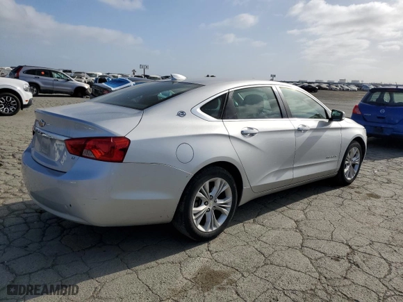 2015 Chevrolet Impala LT with VIN 2G1115SL8F9140441, listed as a Copart auction lot 53717095 with 122,959 mi miles and Clean Title. Bid and sale history available at carsss.com. Image 3.