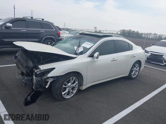 2014 Nissan Maxima S with VIN 1N4AA5AP7EC457698, listed as a IAAI auction lot 41903044 with Not Provided miles and . Bid and sale history available at DreamBid. Image 2.