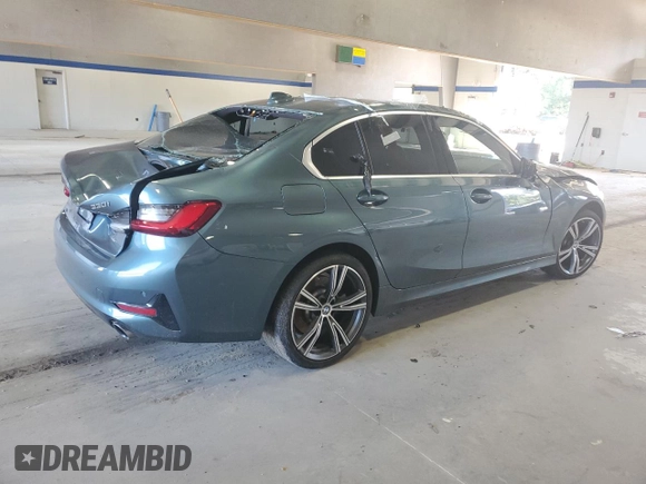 2021 BMW 3 Series 330i xDrive with VIN WBA5R7C01MFK86974, listed as a Copart auction lot 69995894 with 28,926 mi miles and Salvage Title. Bid and sale history available at carsss.com. Image 3.