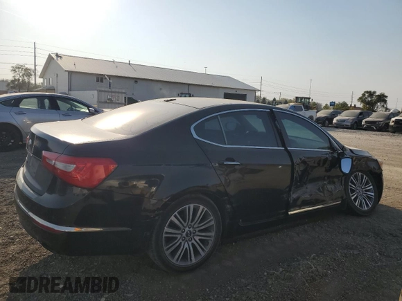 2015 Kia Cadenza Premium with VIN KNALN4D75F5188665, listed as a Copart auction lot 74583834 with 132,377 mi miles and Salvage Title. Bid and sale history available at carsss.com. Image 3.