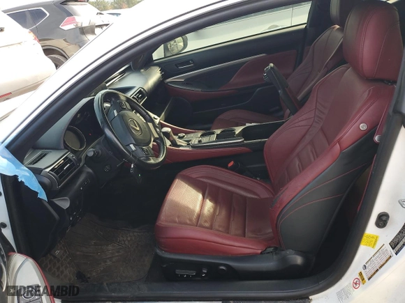 2015 Lexus RC 350 with VIN JTHHE5BC8F5008155, listed as a Copart auction lot 74446914 with 104,204 mi miles and Salvage Title. Bid and sale history available at carsss.com. Image 7.