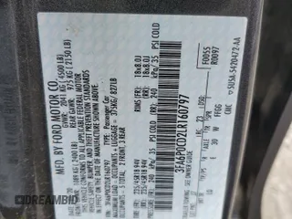 2020 Ford Fusion SEL with VIN 3FA6P0CD2LR160797, listed as a Copart auction lot 57671175 with 72,346 mi miles and Salvage title. Bid and sale history available at DreamBid. Image 12.
