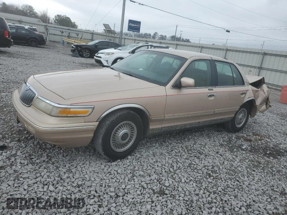 1996 Mercury Grand Marquis GS with VIN 2MELM74W8TX673695, listed as a Copart auction lot 44953635 with 271,807 mi miles and Salvage Title. Bid and sale history available at DreamBid. Image 1.