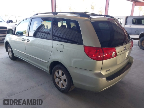 2006 Toyota Sienna CE with VIN 5TDZA23C06S523465, listed as a IAAI auction lot 42157159 with 167,009 mi miles and . Bid and sale history available at DreamBid. Image 3.