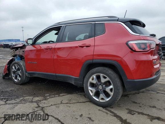 2018 Jeep Compass Limited with VIN 3C4NJDCB0JT397379, listed as a Copart auction lot 59751945 with Not provided miles and Salvage title. Bid and sale history available at DreamBid. Image 2.