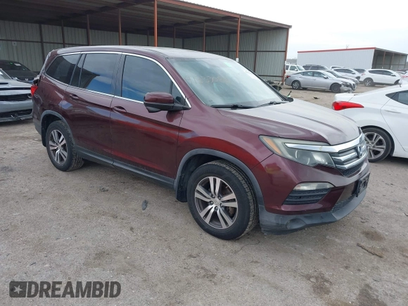 2016 Honda Pilot EX-L with VIN 5FNYF5H58GB026209, listed as a IAAI auction lot 41333088 with 129,484 mi miles and . Bid and sale history available at DreamBid. Image 1.