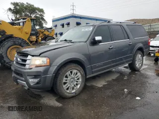2015 Ford Expedition Max Platinum z VIN 1FMJK1MT2FEF03416, wystawiony jako Copart lot #58813525 z przebiegiem 174 634 mil mil oraz Szkoda całkowita • Salvage title. Historia ofert i sprzedaży dostępna na DreamBid. Obrazek 1.