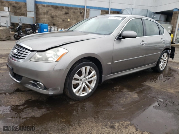 2008 Infiniti M35 with VIN JNKAY01FX8M654524, listed as a Copart auction lot 47641485 with 157,229 mi miles and Salvage Title. Bid and sale history available at carsss.com. Image 1.