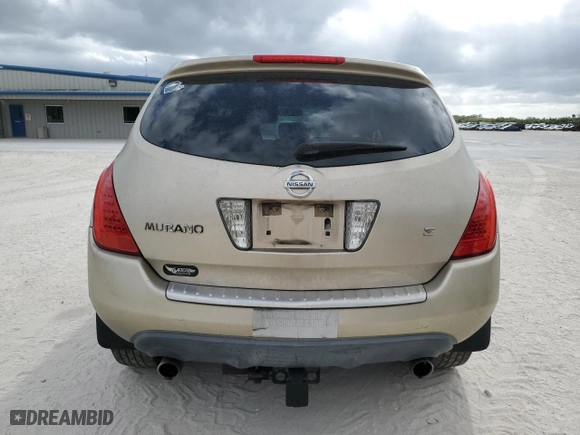 2006 Nissan Murano S with VIN JN8AZ08T66W427458, listed as a Copart auction lot 85074184 with 190,015 mi miles and Salvage Title. Bid and sale history available at carsss.com. Image 6.