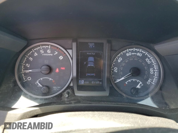 2018 Toyota Tacoma SR with VIN 3TMCZ5AN6JM129370, listed as a Copart auction lot 63042425 with 65,189 mi miles and Salvage title. Bid and sale history available at DreamBid. Image 9.