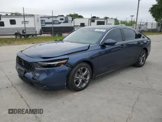2024 Honda Accord EX с VIN 1HGCY1F39RA052930, выставлен на аукционе Copart как лот 53758125 с пробегом 15 257 миль миль и Списание • Salvage title. История ставок и продаж доступна на DreamBid. Изображение 1.