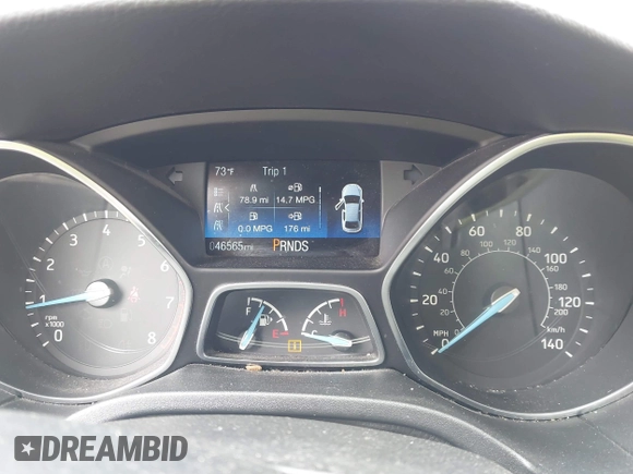 2018 Ford Focus Titanium with VIN 1FADP3N28JL323825, listed as a IAAI auction lot 42341286 with 46,565 mi miles and . Bid and sale history available at DreamBid. Image 7.