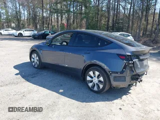2021 Tesla Model Y Long Range with VIN 5YJYGDEE4MF119249, listed as a IAAI auction lot 41764711 with 87,796 mi miles. Bid and sale history available at carsss.com. Image 3.
