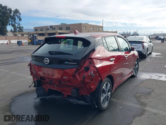 2019 Nissan LEAF SV z VIN 1N4AZ1CP2KC301692, wystawiony jako IAAI lot #41255433 z przebiegiem 36 916 mil mil oraz . Historia ofert i sprzedaży dostępna na DreamBid. Obrazek 4.