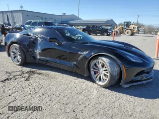 2016 Chevrolet Corvette Z06 1LZ with VIN 1G1YN2D64G5601805, listed as a Copart auction lot 88860495 with 56,787 mi miles and Salvage Title. Bid and sale history available at carsss.com. Image 4.