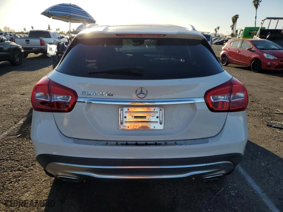 2017 Mercedes-Benz GLA with VIN WDCTG4EB6HJ349660, listed as a Copart auction lot 46657535 with 66,671 mi miles and Salvage Title. Bid and sale history available at carsss.com. Image 6.