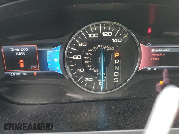 2014 Ford Edge SEL with VIN 2FMDK3JC8EBA62575, listed as a Copart auction lot 47943265 with 125,195 mi miles and Salvage Title. Bid and sale history available at carsss.com. Image 9.