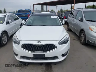 2016 Kia Cadenza Premium with VIN KNALN4D77G5218198, listed as a IAAI auction lot 40381356 with 77,116 mi miles. Bid and sale history available at carsss.com. Image 12.