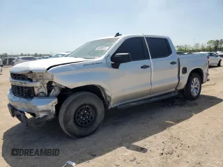 2021 Chevrolet Silverado 1500 Custom with VIN 3GCPWBEK9MG159930, listed as a Copart auction lot 50308875 with 59,299 mi miles and Salvage Title. Bid and sale history available at DreamBid. Image 1.
