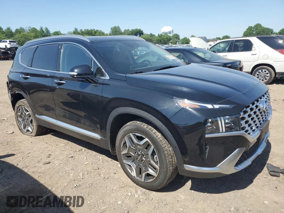 2022 Hyundai Santa Fe Hybrid Limited with VIN KM8S5DA18NU037687, listed as a Copart auction lot 56005664 with 23,390 mi miles and Salvage Title. Bid and sale history available at carsss.com. Image 4.