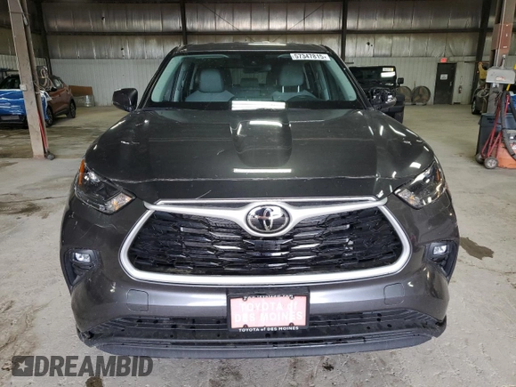 2023 Toyota Highlander L with VIN 5TDKDRBH9PS034482, listed as a Copart auction lot 57347815 with 26,150 mi miles and Salvage title. Bid and sale history available at DreamBid. Image 5.