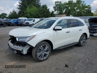 2017 Acura MDX Technology with VIN 5FRYD4H58HB030096, listed as a Copart auction lot 63323835 with 74,601 mi miles and Salvage title. Bid and sale history available at DreamBid. Image 1.