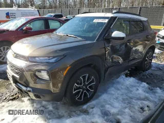2022 Chevrolet TrailBlazer ACTIV with VIN KL79MVSL4NB074661, listed as a Copart auction lot 87521405 with 45,969 mi miles and Salvage Title. Bid and sale history available at carsss.com. Image 1.