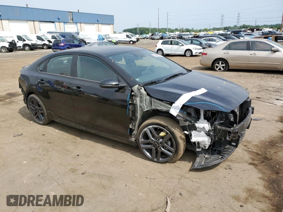 2021 Kia Forte GT-Line with VIN 3KPF34AD4ME403535, listed as a Copart auction lot 59966665 with 38,241 mi miles and Clean title. Bid and sale history available at DreamBid. Image 4.