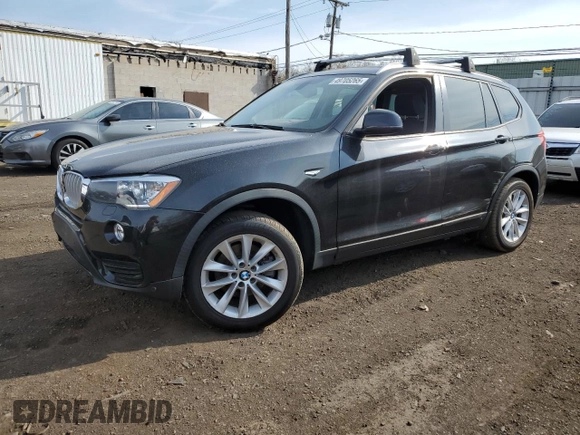 2015 BMW X3 sDrive28i with VIN 5UXWZ7C51F0M82811, listed as a Copart auction lot 49705265 with 65,816 mi miles and Salvage Title. Bid and sale history available at DreamBid. Image 1.