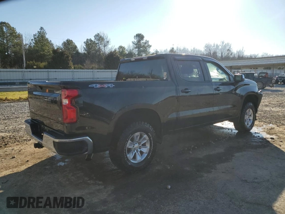 2021 Chevrolet Silverado 1500 LT with VIN 1GCPYDEK6MZ267119, listed as a Copart auction lot 87022124 with 35,054 mi miles and Salvage Title. Bid and sale history available at carsss.com. Image 3.