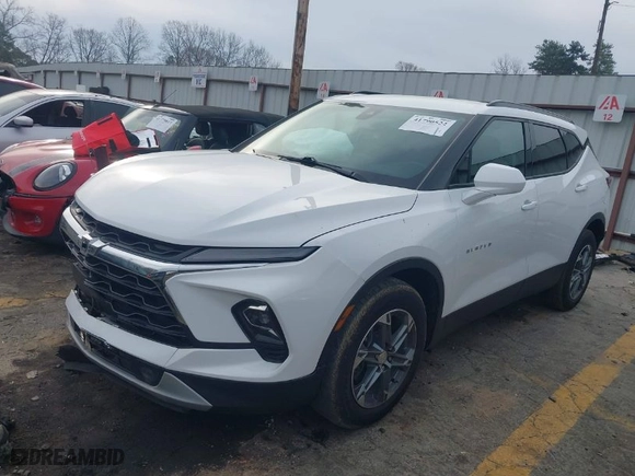 2023 Chevrolet Blazer LT with VIN 3GNKBCR48PS111822, listed as a IAAI auction lot 41790522 with 18,654 mi miles. Bid and sale history available at carsss.com. Image 2.