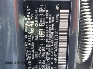 2024 Hyundai Kona Limited with VIN KM8HECA3XRU131811, listed as a Copart auction lot 45565475 with 13,089 mi miles and Salvage Title. Bid and sale history available at carsss.com. Image 13.