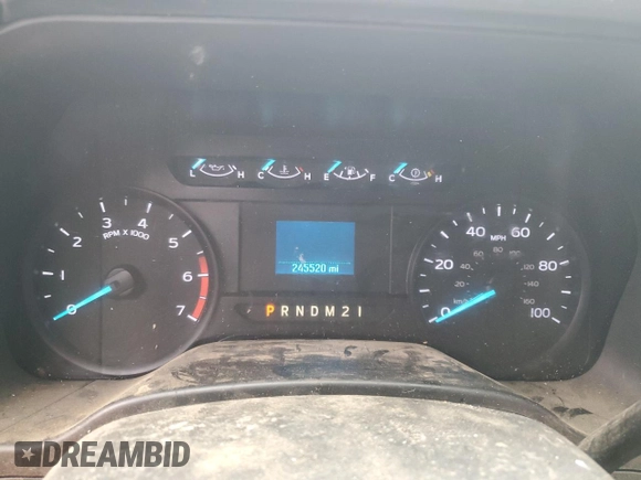 2020 Ford F-250 XL with VIN 1FT7X2A6XLEC11173, listed as a Copart auction lot 45699015 with 245,520 mi miles and Salvage title. Bid and sale history available at DreamBid. Image 9.